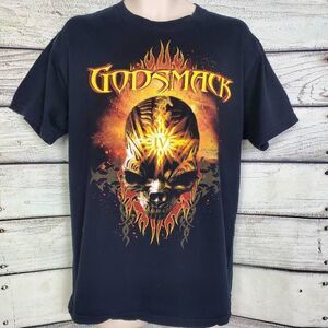 Godsmack IV Band Tee Men’s L Black Heavy Metal Graphic T-Shirt